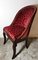 Chaise de Bureau Empire Antique en Acajou et Velours 2