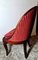 Chaise de Bureau Empire Antique en Acajou et Velours 4
