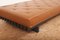 Sofá cama de haya lacada en gris y cuero marrón, años 60, Imagen 11