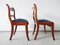 Antique Biedermeier Walnut Dining Chairs, Set of 2 3