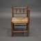 Vintage Turned Oak Corner Side Chair, 1930s, Image 4