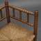 Vintage Turned Oak Corner Side Chair, 1930s, Image 9