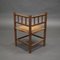 Vintage Turned Oak Corner Side Chair, 1930s 6