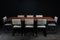 Moderne Shaker Stühle aus massivem Nussholz, schwarzem Stahl, Leder & Rindsleder von Ambrozia, 8er Set 4