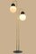 Vintage Brass and Glass Floor Lamp, 1970s, Image 1