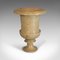 Vintage English Golden Marble Baluster Urn, 1980s, Image 10