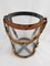 Art Deco Glass and Leather Champagne Bucket by Jacques Adnet, 1930s, Image 7