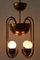 Lampada da soffitto in ottone di Hayno Focken per Hayno Focken, anni '30, Immagine 2