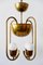Brass Ceiling Lamp by Hayno Focken for Hayno Focken, 1930s 1