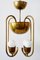Brass Ceiling Lamp by Hayno Focken for Hayno Focken, 1930s 10