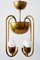 Brass Ceiling Lamp by Hayno Focken for Hayno Focken, 1930s, Image 10