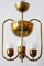 Brass Ceiling Lamp by Hayno Focken for Hayno Focken, 1930s 7
