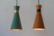 Mid-Century Diabolo Pendant Lamps, 1950s, Set of 2 3