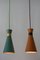 Mid-Century Diabolo Pendant Lamps, 1950s, Set of 2, Image 15