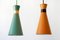 Mid-Century Diabolo Pendant Lamps, 1950s, Set of 2, Image 17