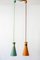 Mid-Century Diabolo Pendant Lamps, 1950s, Set of 2 1