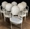Antique Belgian Armchairs from Massant, Set of 6 2