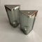 Italian Stainless Steel and Reeded Glass Sconce, 1990s 5