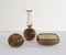 Mid-Century Amber Glass Vases from Venini, Set of 3, Image 1