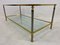 French Nickel and Brass Coffee Table, 1970s, Image 2
