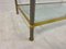 French Nickel and Brass Coffee Table, 1970s 9