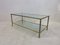 French Nickel and Brass Coffee Table, 1970s, Image 3