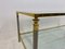 French Nickel and Brass Coffee Table, 1970s 8