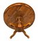 Antiker runder Esstisch aus Nussholz & Mahagoni, 1800er 3