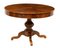 Antique Walnut and Mahogany Round Dining Table, 1800s, Image 1