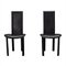 Italian Black Leather Model Elena B Dining Chairs from Quia, 1970s, Set of 2 1