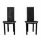 Italian Black Leather Model Elena B Dining Chairs from Quia, 1970s, Set of 2, Image 1