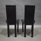 Italian Black Leather Model Elena B Dining Chairs from Quia, 1970s, Set of 2 5