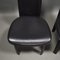 Italian Black Leather Model Elena B Dining Chairs from Quia, 1970s, Set of 2 7