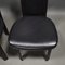 Italian Black Leather Model Elena B Dining Chairs from Quia, 1970s, Set of 2 6