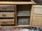 Vintage English Blond Oak Buffet 14