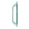 Espejo rectangular de vidrio azul, años 60, Imagen 5