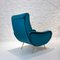 Sillón italiano Mid-Century en azul, años 50, Imagen 5