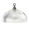 Mid-Century Industrial Glass Ceiling Lamp from Holophane, Image 1