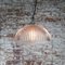 Mid-Century Industrial Glass Ceiling Lamp from Holophane 6