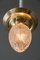 Jugendstil Deckenlampe aus geschliffenem Glas, 1908 7