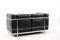 Vintage Black Model LC 2 2-Seater Sofa by Le Corbusier for Cassina 6