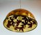 Vintage Acrylic Resin and Brass Pendant Lamp, 1970s, Image 7