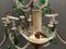 Lámpara de araña de vidrio y cristal de Murano, años 50, Imagen 10