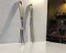 Mid-Century Carving Set with Brass Handles by G. Jensen for Georg Jensen, Set of 2 1