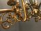 Large Brass Chandelier, 1950s 10