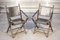 Bamboo & Leather Folding Chairs, 1970s, Set of 2, Image 1