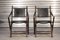 Bamboo & Leather Folding Chairs, 1970s, Set of 2, Image 2