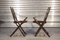 Bamboo & Leather Folding Chairs, 1970s, Set of 2, Image 10