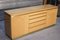 Credenza in sicomoro e ottone di Jean Claude Mahey, anni '80, Immagine 4