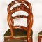 Louis Philippe Style Carved Blond Walnut Dining Chairs, 1940s, Set of 6 6